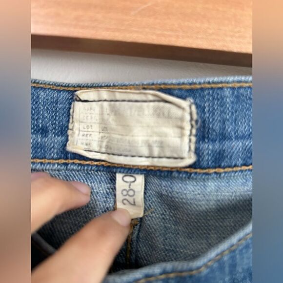 Current/Elliott The Ankle Skinny Driftwood Destroy Jeans - Picture 7 of 9